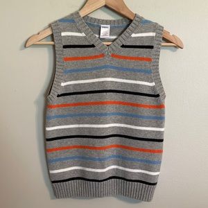 Gymboree Boys Striped Sweater Vest Size 7